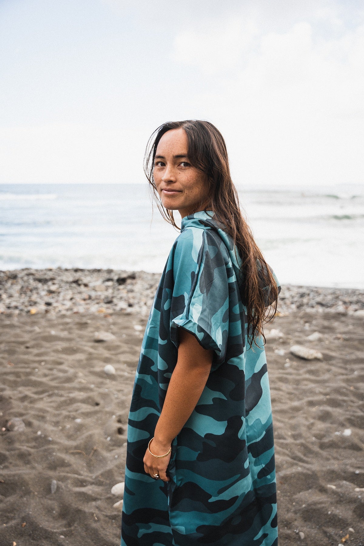 Ocean Camo - Adult Poncho